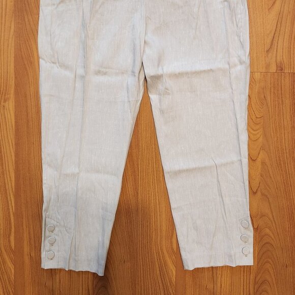 J JILL Linen Stretch Pants || EUC || Medium Petite - Picture 3 of 12